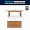 Flash Furniture Rectangle FarmTable, Antique, Rustic, Foldng, 84"X40", Wood, Wood Grain XA-F-84X40-GG - alternate 2